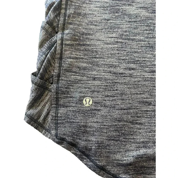 Lululemon Women's Bluish Gray Muscle Tank Top Size M Criss-Cross Detail - Picture 7 of 7